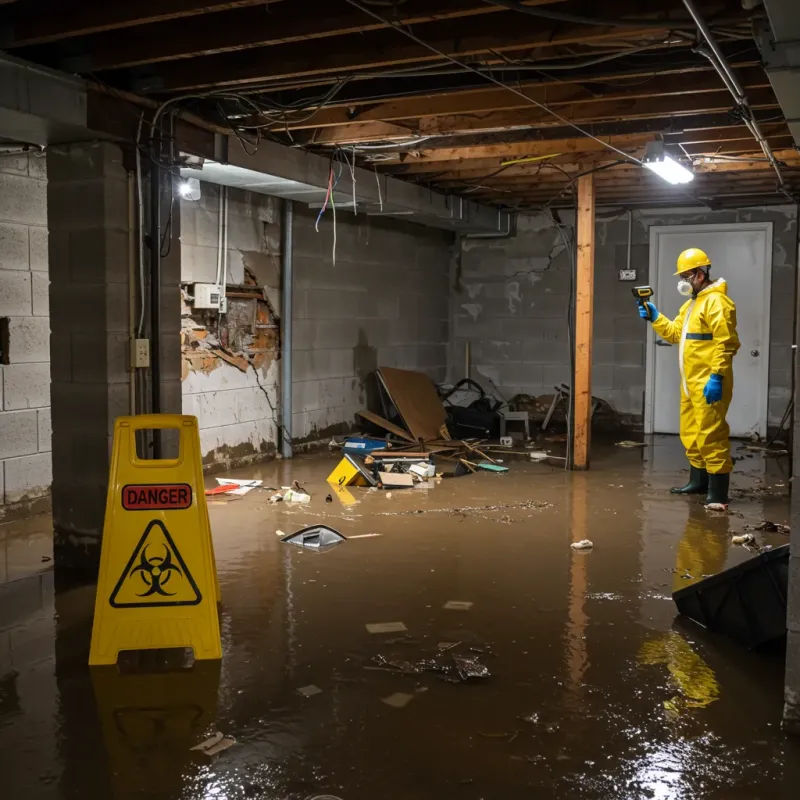 Flooded Basement Electrical Hazard in Day Heights, OH Property